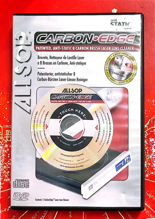 Carbon Edge dvd nettoyage de lentille laser a 8 brosses en carbone anti statique dvd